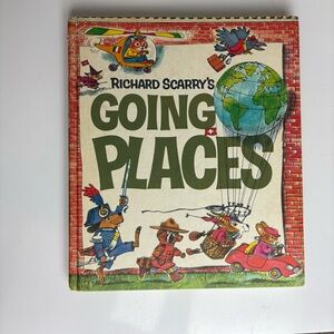 Vintage Richard Scarry's Going Places 1971 Golden Press Children's Hardcover